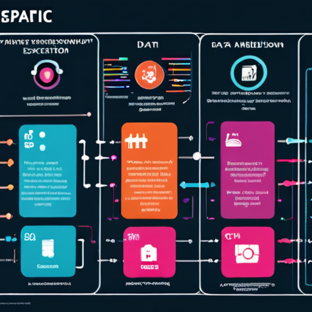 **Image Prompt for Big Data Overview**: 
   "A vibrant infographic illustrating the concept of big data. Include elements representing various data sources like social media, IoT devices, and transaction systems. Highlight the key aspects: volume, velocity, and variety of data, with visual representations of analytics and insights extraction."