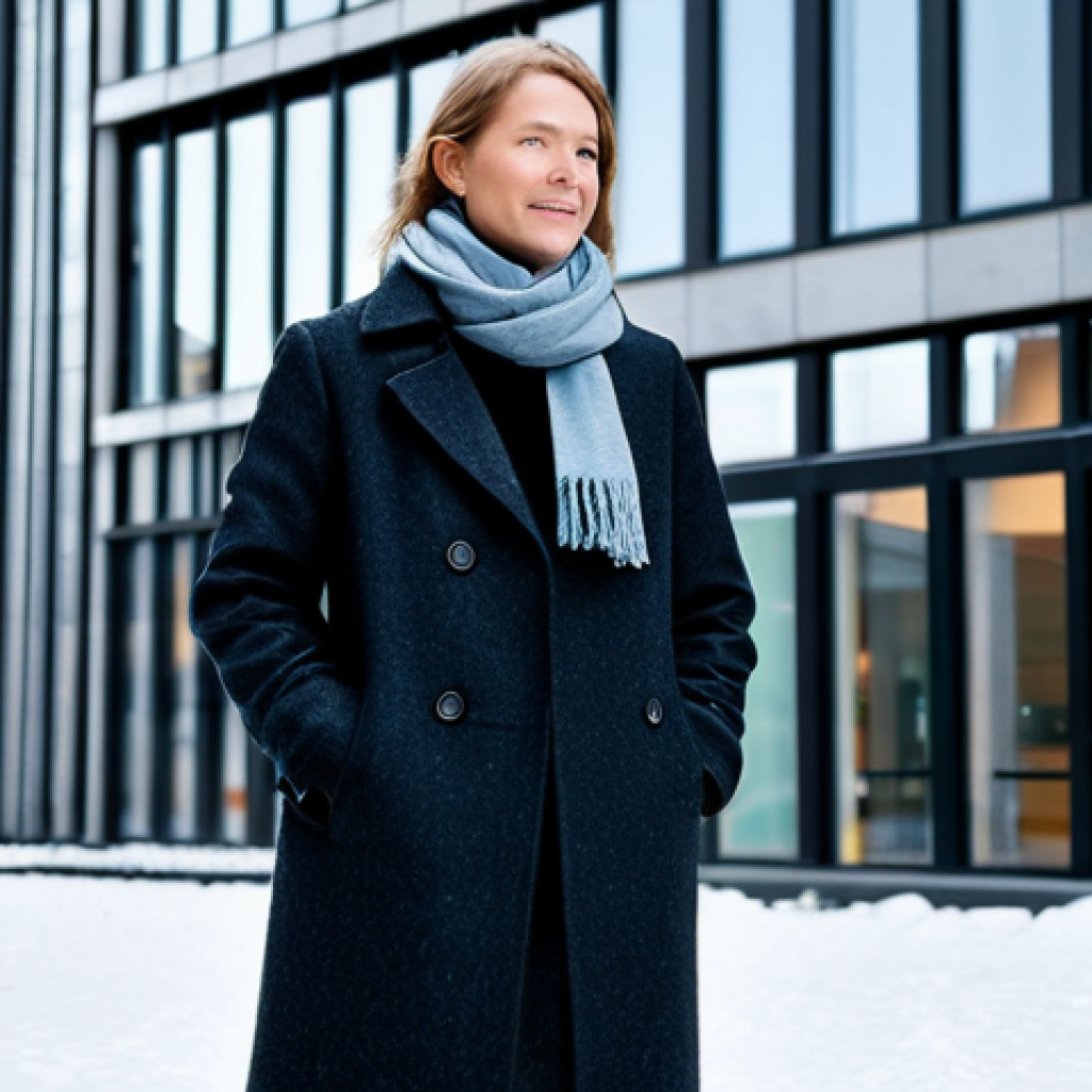 빅데이터 실무에서의 시스템 성능 개선 - **Subject:** A professional architect in Stockholm, standing outside a modern, sustainable building....