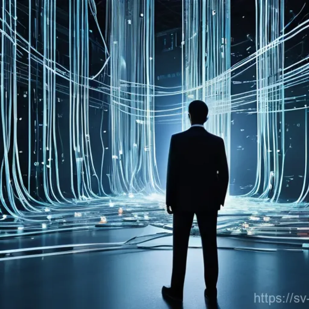 빅데이터 실무에서 데이터 연결성 관리 - **Prompt 1: "The Fragmented Data Labyrinth"**
    A person, appearing frustrated but determined, sta...