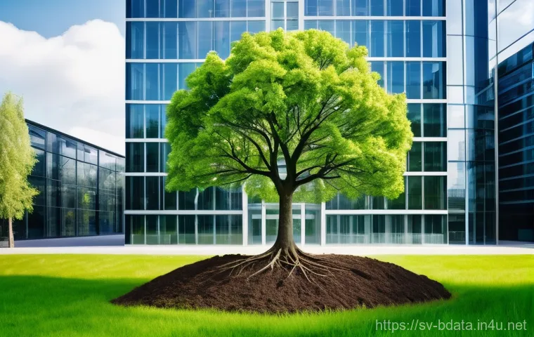 빅데이터와 ESG 데이터 분석 - **Prompt:** A futuristic, high-tech office or laboratory setting where a human sustainability expert...