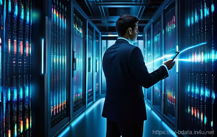 빅데이터 실무에서 다양한 데이터 포맷 활용 - **Prompt:** A determined, confident data analyst, dressed in modern business casual attire (e.g., a ...