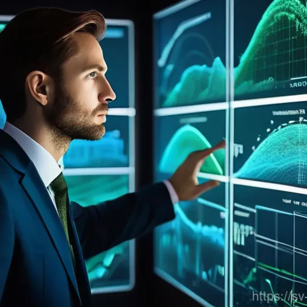 빅데이터 기술자 이직 성공 사례 - **Prompt 1: Insightful Data Visualization**
    A highly detailed, realistic image of a person, gend...