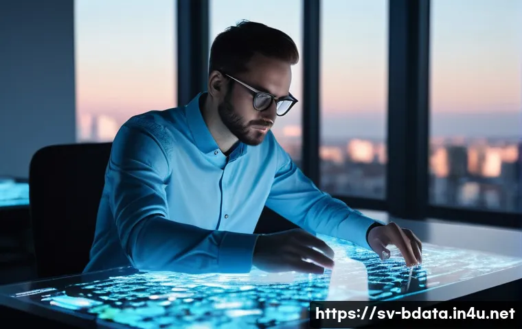 빅데이터 기술자의 데이터 연결 성공 사례 - **Prompt:** A highly intelligent data engineer, appearing to be in their late 20s to early 30s, with...