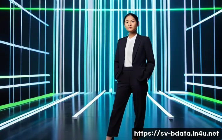 빅데이터 실무에서 데이터 탐색적 분석 활용 - **Navigating the Data Forest**
    A professional data analyst, appearing to be in their late 20s, w...