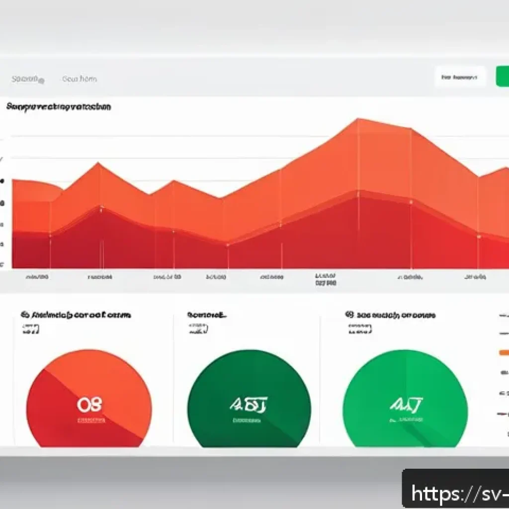 빅데이터 기술자의 데이터 시각화 디자인 사례 - A sleek, modern data dashboard interface designed for Swedish retail analytics, featuring vibrant re...