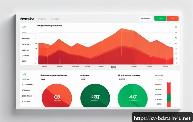 빅데이터 기술자의 데이터 시각화 디자인 사례 - A sleek, modern data dashboard interface designed for Swedish retail analytics, featuring vibrant re...